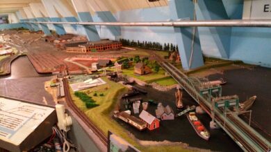 Modelspoorbaan van de Vereniging van Modelbouwers Regio Zwolle tijdens de inloopavond