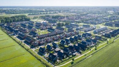 Gebied in Nieuwveense Landen in Meppel waar nieuwe voorzieningen en mogelijk een wijkcentrum komen