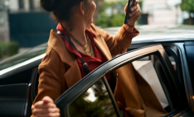 Uber-taxi in Zwolle met passagiersbeoordeling van 4,84 sterren