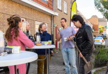 Bewoners leggen samen geveltuinen aan in de Wipstrik in Zwolle