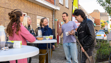 Bewoners leggen samen geveltuinen aan in de Wipstrik in Zwolle