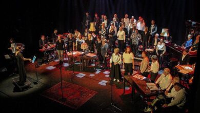 Koor H6 tijdens een optreden in Zwolle