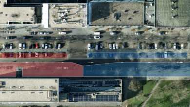 Parkeerplaatsen aan de Werkerlaan bij winkelcentrum Stadshagen in Zwolle